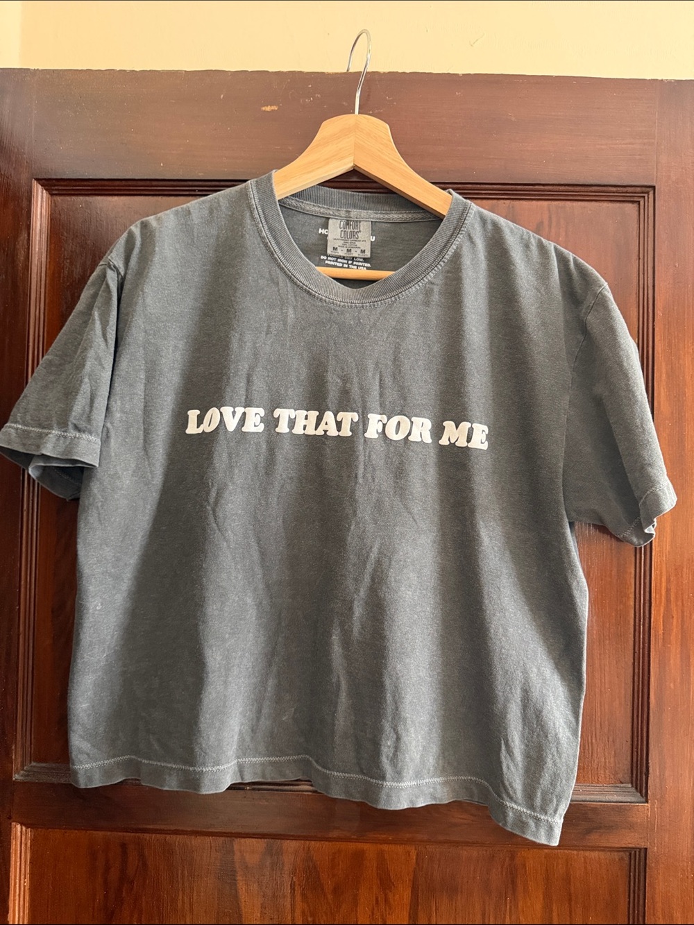 Comfort Colors Cropped T Sz M
